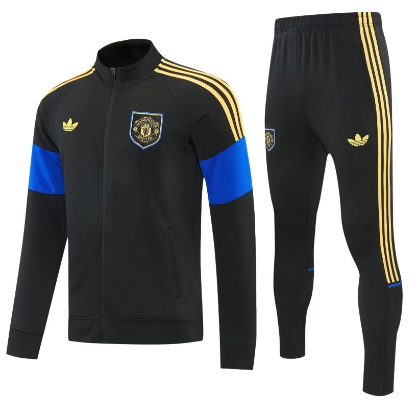 AAA Quality Man Utd 26/27 Tracksuit - Black/Blue